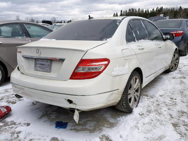 WDDGF54X58F067757 - 2008 MERCEDES-BENZ C 300 WHITE photo 4