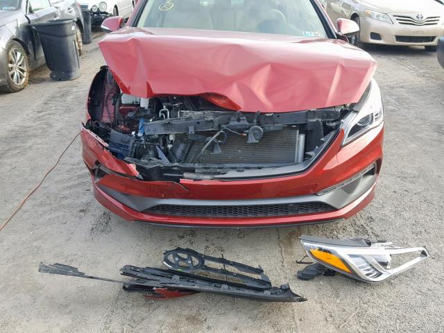 5NPE34AFXGH327011 - 2016 HYUNDAI SONATA SPO RED photo 9