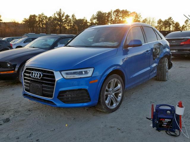 WA1GFCFS1GR005036 - 2016 AUDI Q3 PRESTIG BLUE photo 2