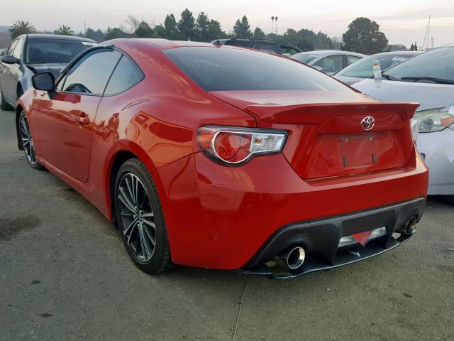 JF1ZNAA10D1717655 - 2013 TOYOTA SCION FR-S RED photo 3