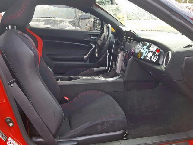 JF1ZNAA10D1717655 - 2013 TOYOTA SCION FR-S RED photo 5