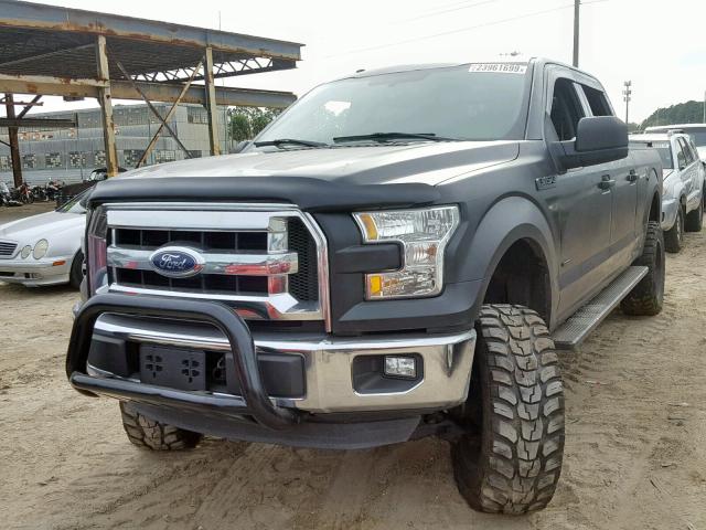 1FTFW1EG0FFA35020 - 2015 FORD F150 SUPER BLACK photo 2