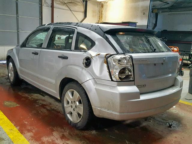 1B3HB48BX7D553933 - 2007 DODGE CALIBER SX SILVER photo 3