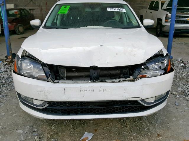 1VWAS7A34FC102986 - 2015 VOLKSWAGEN PASSAT S WHITE photo 9