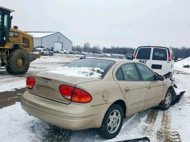 1G3NL52T91C231190 - 2001 OLDSMOBILE ALERO GL GOLD photo 4