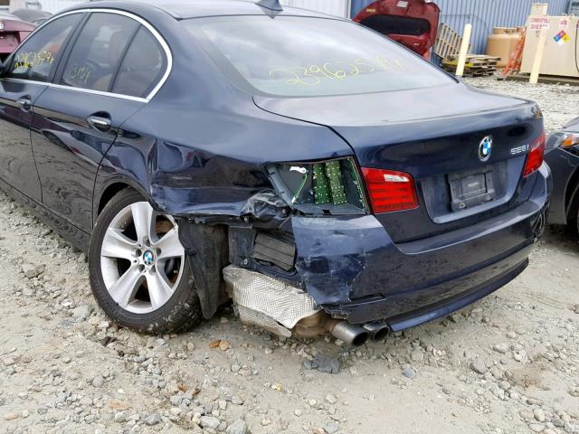 WBAXH5C51CDW04274 - 2012 BMW 528 XI BLUE photo 9