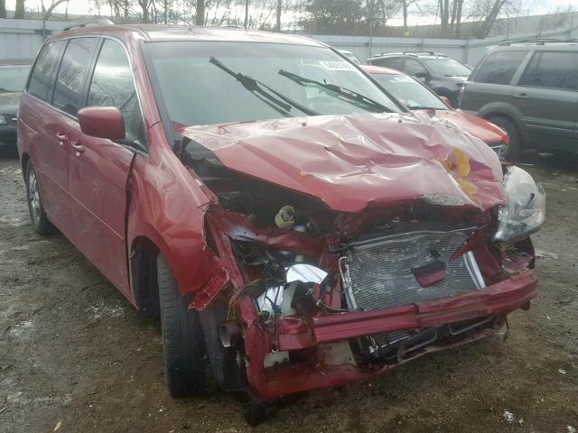 5FNRL38425B028687 - 2005 HONDA ODYSSEY EX RED photo 1