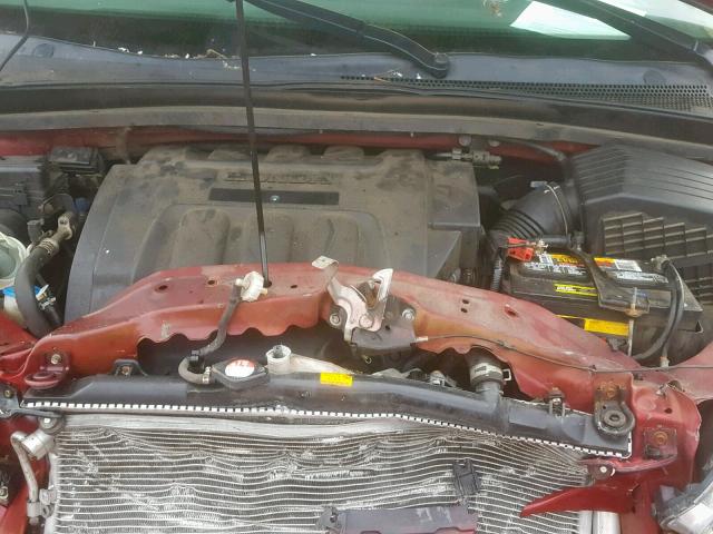 5FNRL38425B028687 - 2005 HONDA ODYSSEY EX RED photo 7