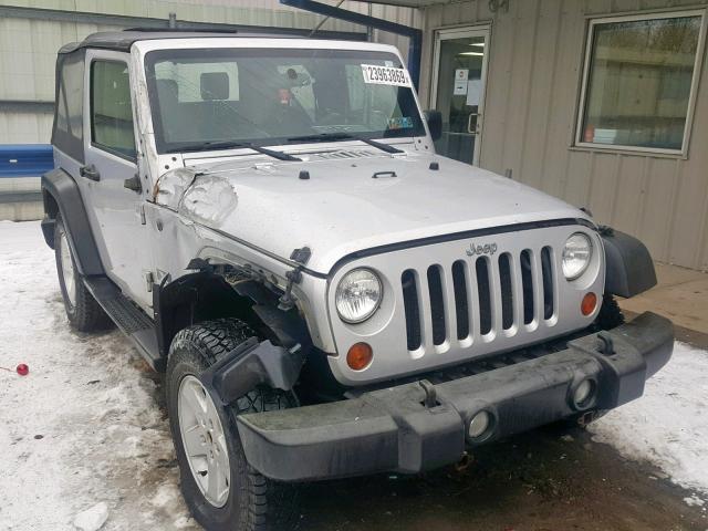 1J4FA24109L749683 - 2009 JEEP WRANGLER X SILVER photo 1