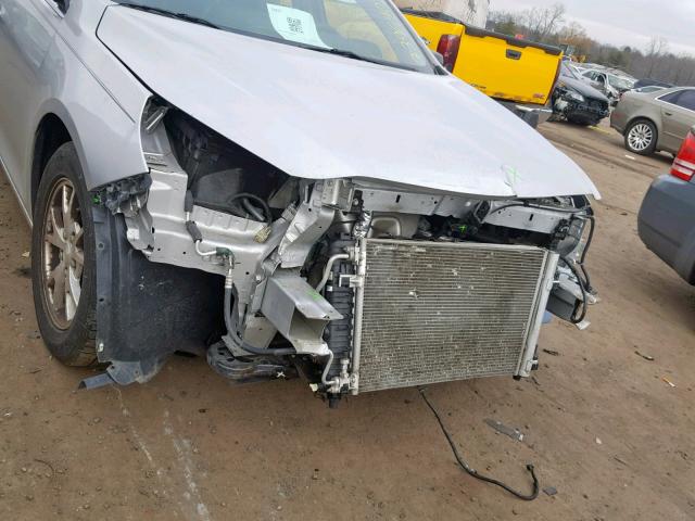 1G11A5SL0EF251863 - 2014 CHEVROLET MALIBU LS ვერცხლისფერი ფოტო 9