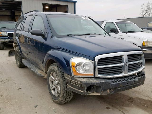 1D4HB38N45F609615 - 2005 DODGE DURANGO ST BLUE photo 1