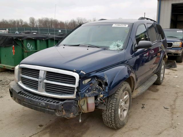 1D4HB38N45F609615 - 2005 DODGE DURANGO ST BLUE photo 2