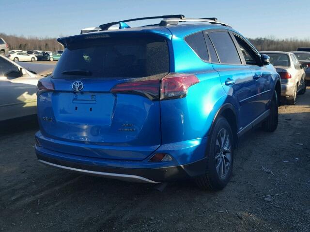 JTMRJREV5GD054684 - 2016 TOYOTA RAV4 HV XL BLUE photo 4