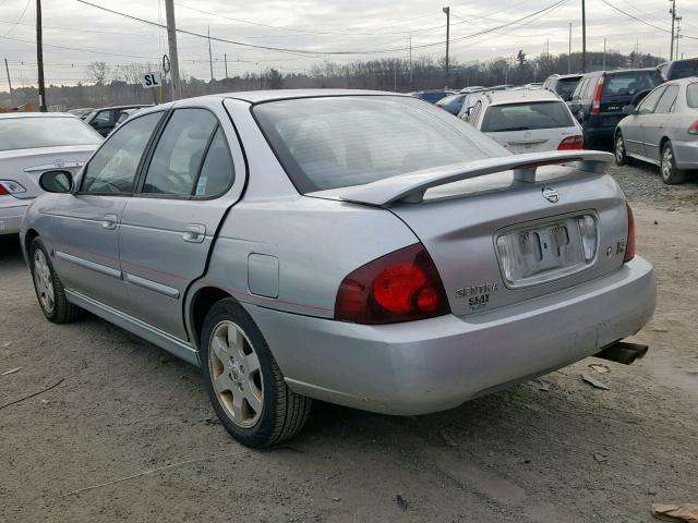 3N1AB51D34L736973 - 2004 NISSAN SENTRA SE- SILVER photo 3