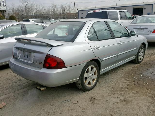 3N1AB51D34L736973 - 2004 NISSAN SENTRA SE- SILVER photo 4