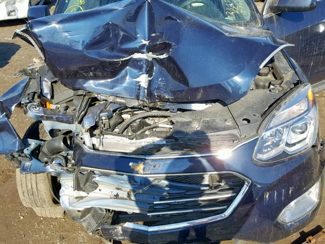 2GNALCEKXH1516851 - 2017 CHEVROLET EQUINOX LT BLUE photo 7