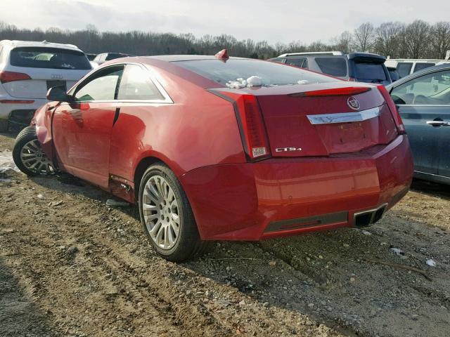 1G6DL1EDXB0126916 - 2011 CADILLAC CTS PERFOR RED photo 3