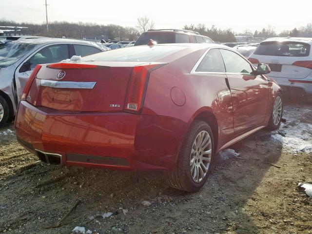 1G6DL1EDXB0126916 - 2011 CADILLAC CTS PERFOR RED photo 4