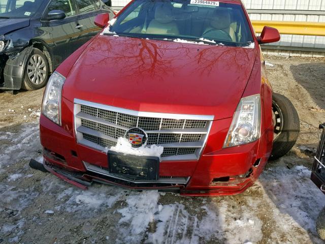 1G6DL1EDXB0126916 - 2011 CADILLAC CTS PERFOR RED photo 7