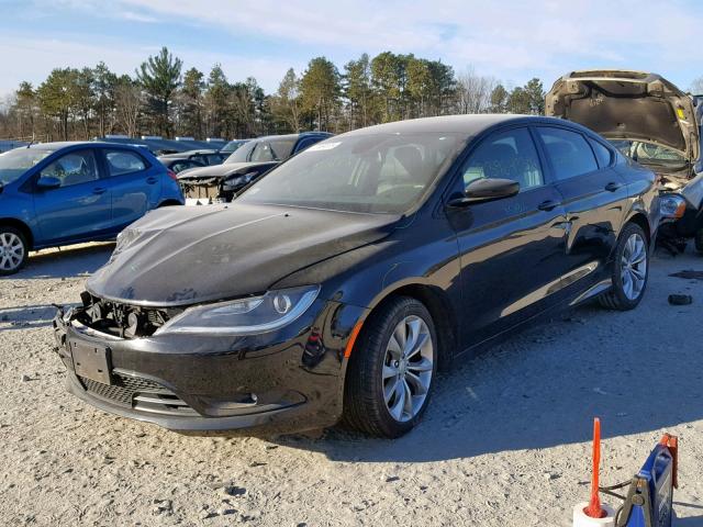 1C3CCCDG1FN656690 - 2015 CHRYSLER 200 S BLACK photo 2