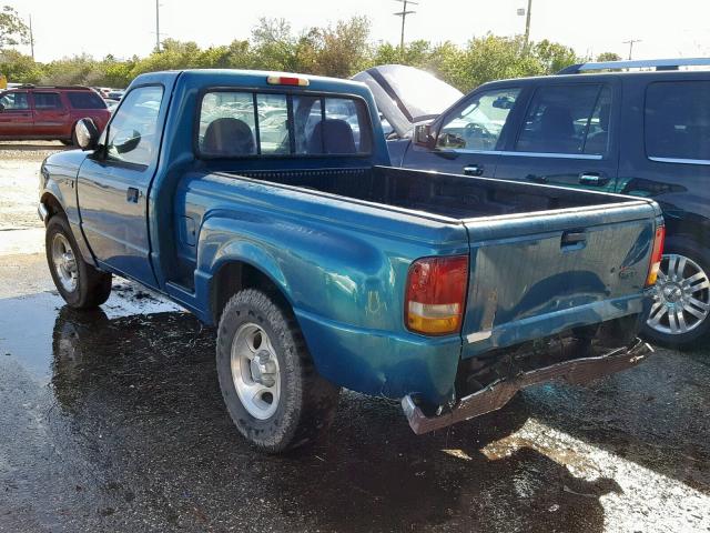 1FTCR10A0VPA99869 - 1997 FORD RANGER GREEN photo 3