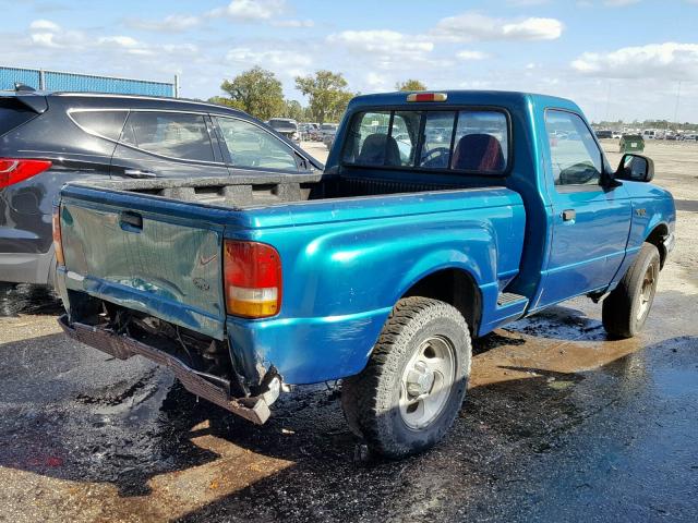 1FTCR10A0VPA99869 - 1997 FORD RANGER GREEN photo 4