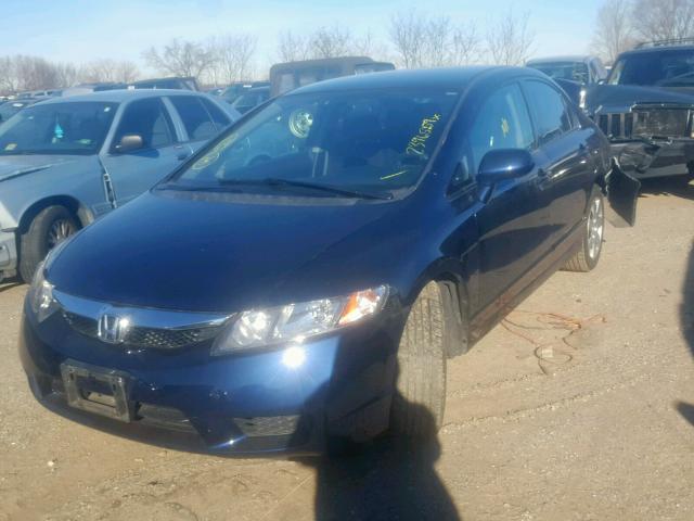19XFA1F63BE006538 - 2011 HONDA CIVIC LX-S Azul foto 2