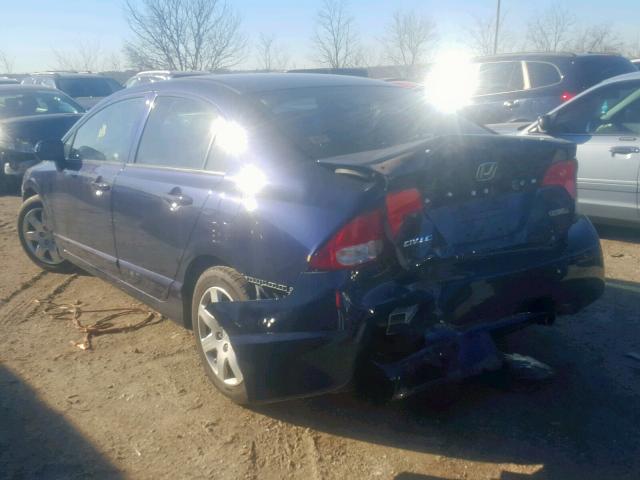 19XFA1F63BE006538 - 2011 HONDA CIVIC LX-S Azul foto 3