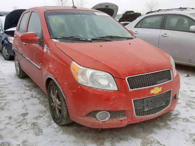 3G1TC6DE9AL122303 - 2010 CHEVROLET AVEO LT RED photo 1