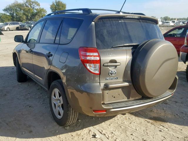 2T3ZF4DV7BW081614 - 2011 TOYOTA RAV4 BROWN photo 3