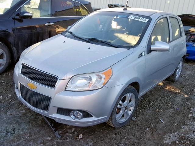 3G1TB6DE7AL122819 - 2010 CHEVROLET AVEO LS SILVER photo 2