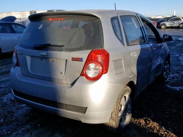 3G1TB6DE7AL122819 - 2010 CHEVROLET AVEO LS SILVER photo 4