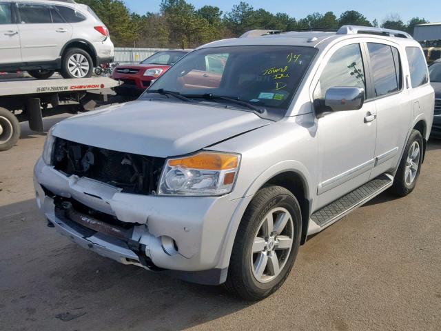 5N1AA0NCXBN617802 - 2011 NISSAN ARMADA SV SILVER photo 2