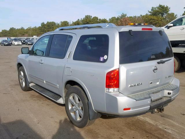 5N1AA0NCXBN617802 - 2011 NISSAN ARMADA SV SILVER photo 3