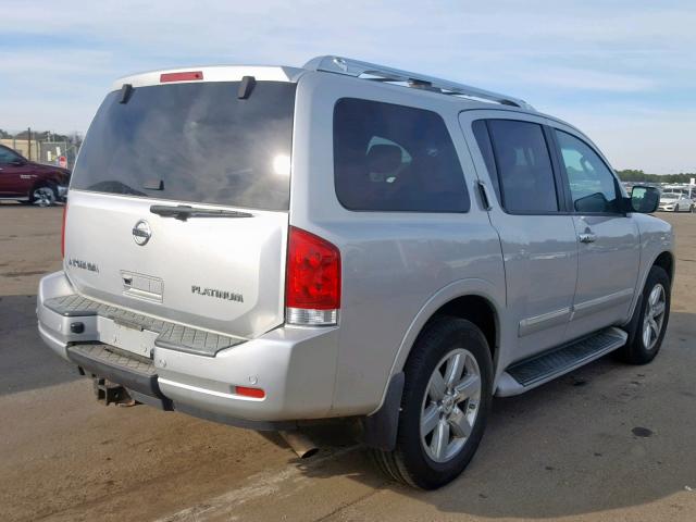 5N1AA0NCXBN617802 - 2011 NISSAN ARMADA SV SILVER photo 4