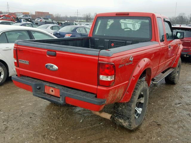 1FTZR45E37PA11259 - 2007 FORD RANGER SUP RED photo 4