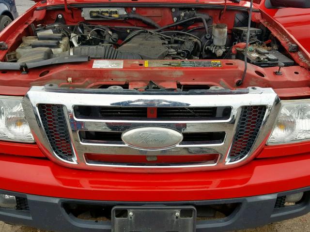 1FTZR45E37PA11259 - 2007 FORD RANGER SUP RED photo 7