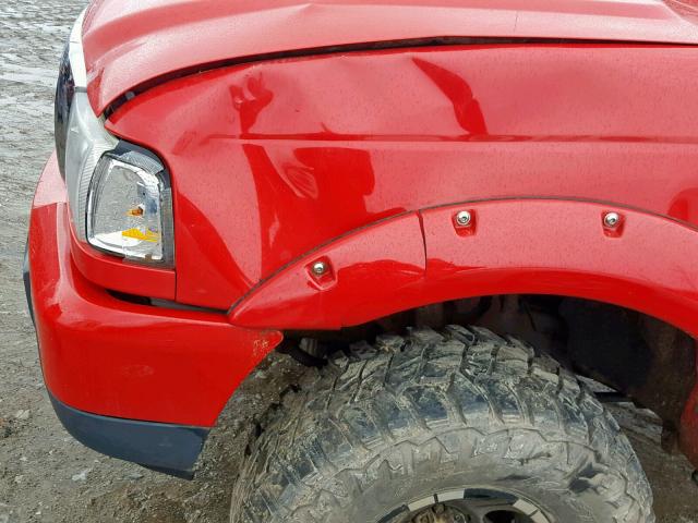 1FTZR45E37PA11259 - 2007 FORD RANGER SUP RED photo 9