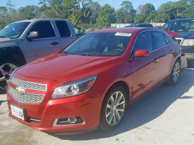 1G11H5SA7DF124486 - 2013 CHEVROLET MALIBU LTZ წითელი ფოტო 2