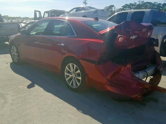 1G11H5SA7DF124486 - 2013 CHEVROLET MALIBU LTZ წითელი ფოტო 3