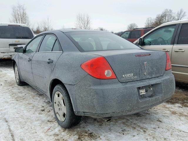 1G2ZF57B784162212 - 2008 PONTIAC G6 VALUE L GRAY photo 3