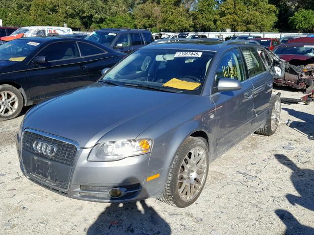 WAUKF78E97A232730 - 2007 AUDI A4 2.0T AV GRAY photo 2