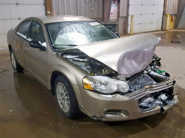 1C3EL46X14N140502 - 2004 CHRYSLER SEBRING LX BEIGE photo 1