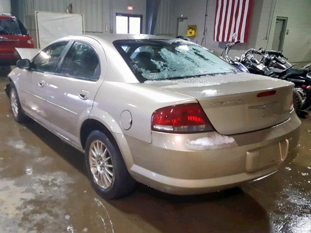 1C3EL46X14N140502 - 2004 CHRYSLER SEBRING LX BEIGE photo 3