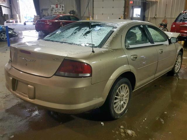 1C3EL46X14N140502 - 2004 CHRYSLER SEBRING LX BEIGE photo 4