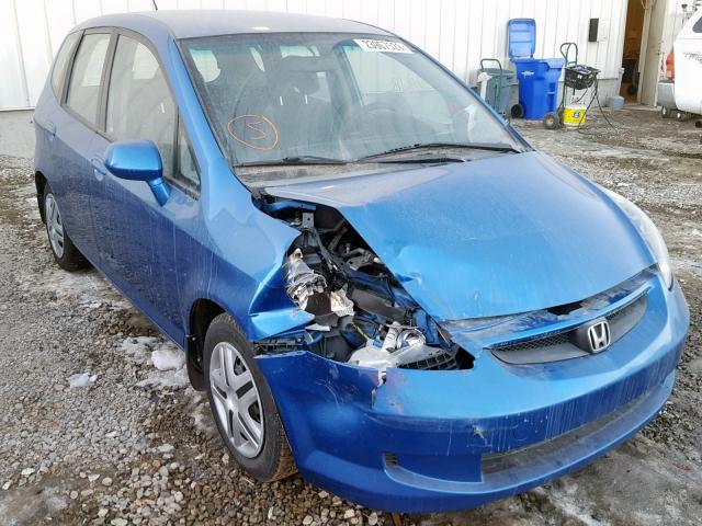 JHMGD38407S809426 - 2007 HONDA FIT BLUE photo 1