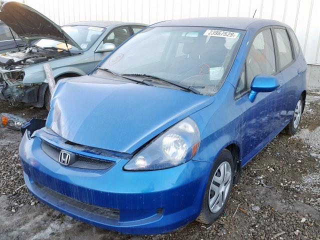 JHMGD38407S809426 - 2007 HONDA FIT BLUE photo 2