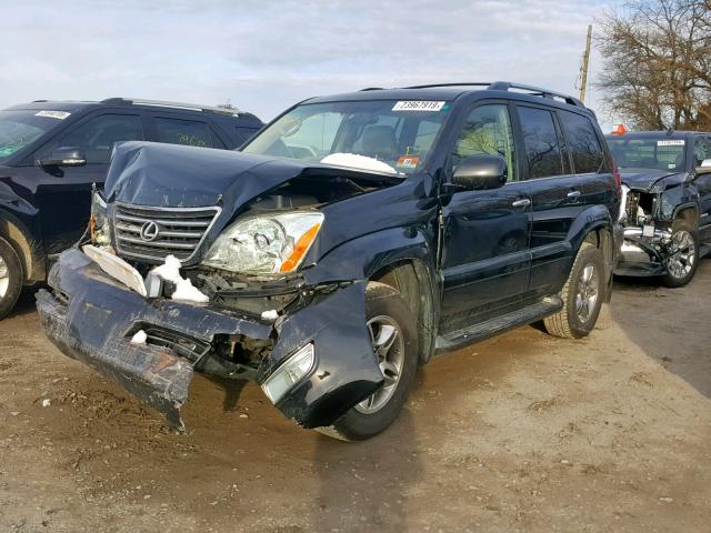 JTJBT20X490178402 - 2009 LEXUS GX 470 BLACK photo 2