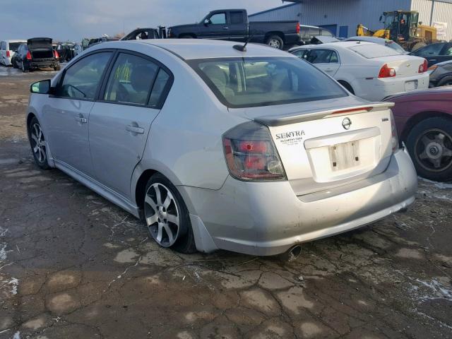 3N1AB6AP3BL724917 - 2011 NISSAN SENTRA 2.0 SILVER photo 3