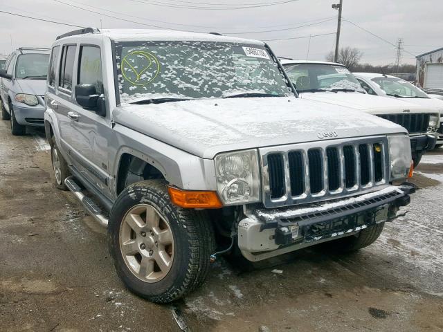 1J8HG48K97C633206 - 2007 JEEP COMMANDER SILVER photo 1